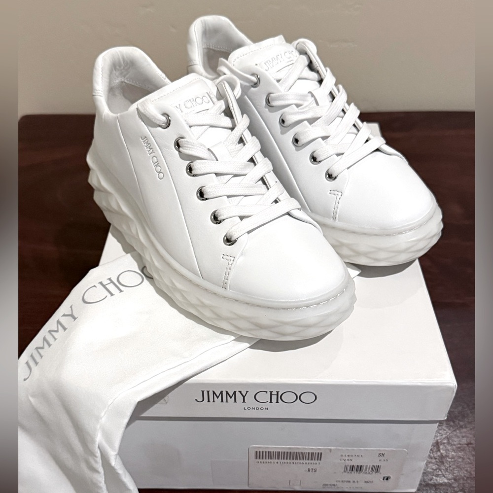Jimmy Choo Diamond Light Sneaker 36 1/2 BNIB